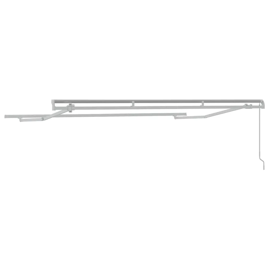 Cadre d'auvent Blanc 3,5 x 2 m Métal - 6