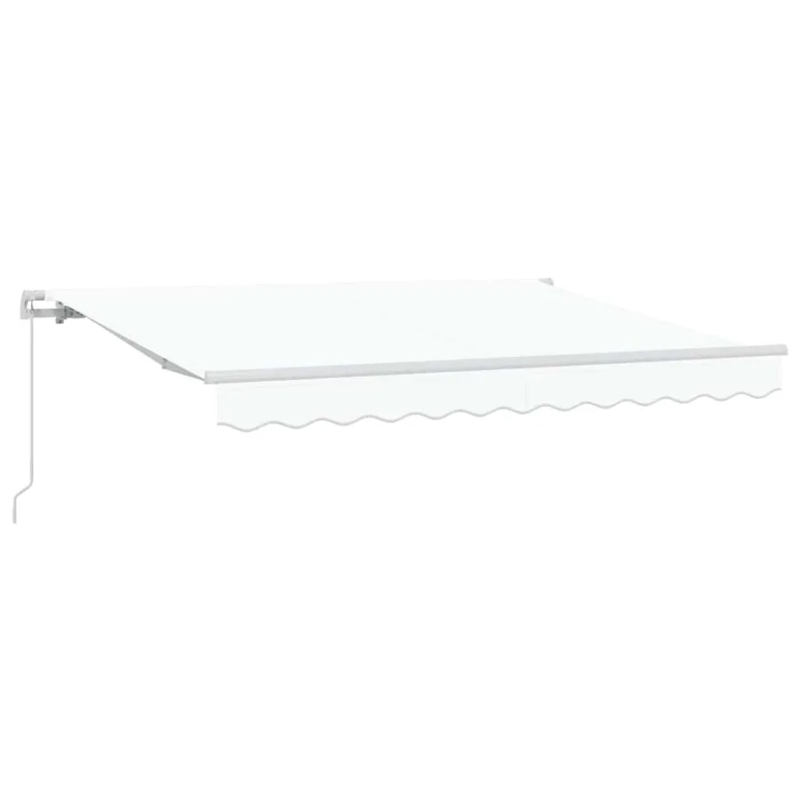 Auvent Rétractable Blanc 300 x 200 cm tissu - 2