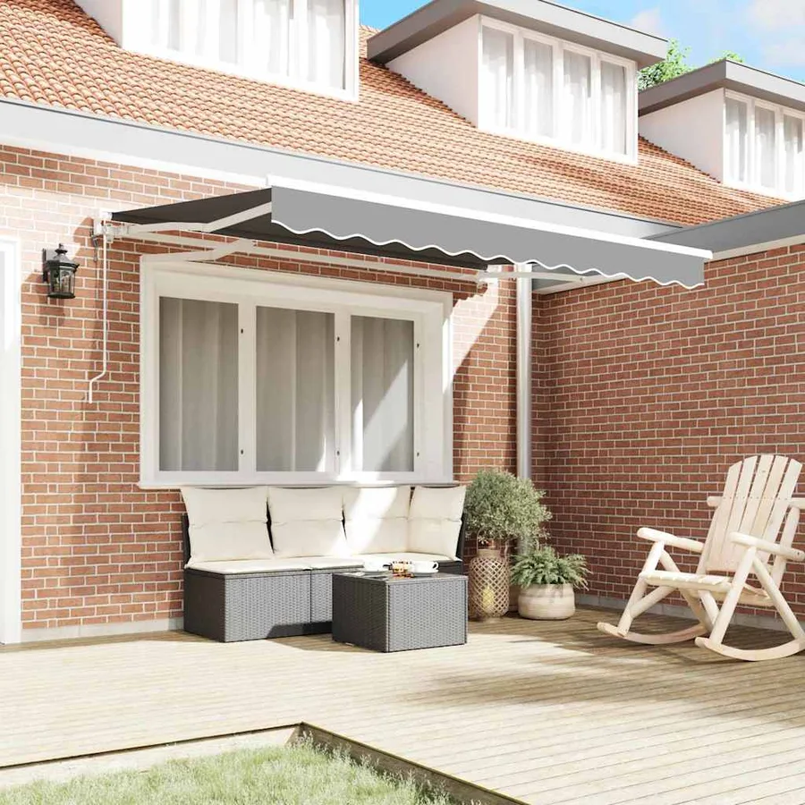 Cadre d'auvent Blanc 3 x 2 m Métal - 3