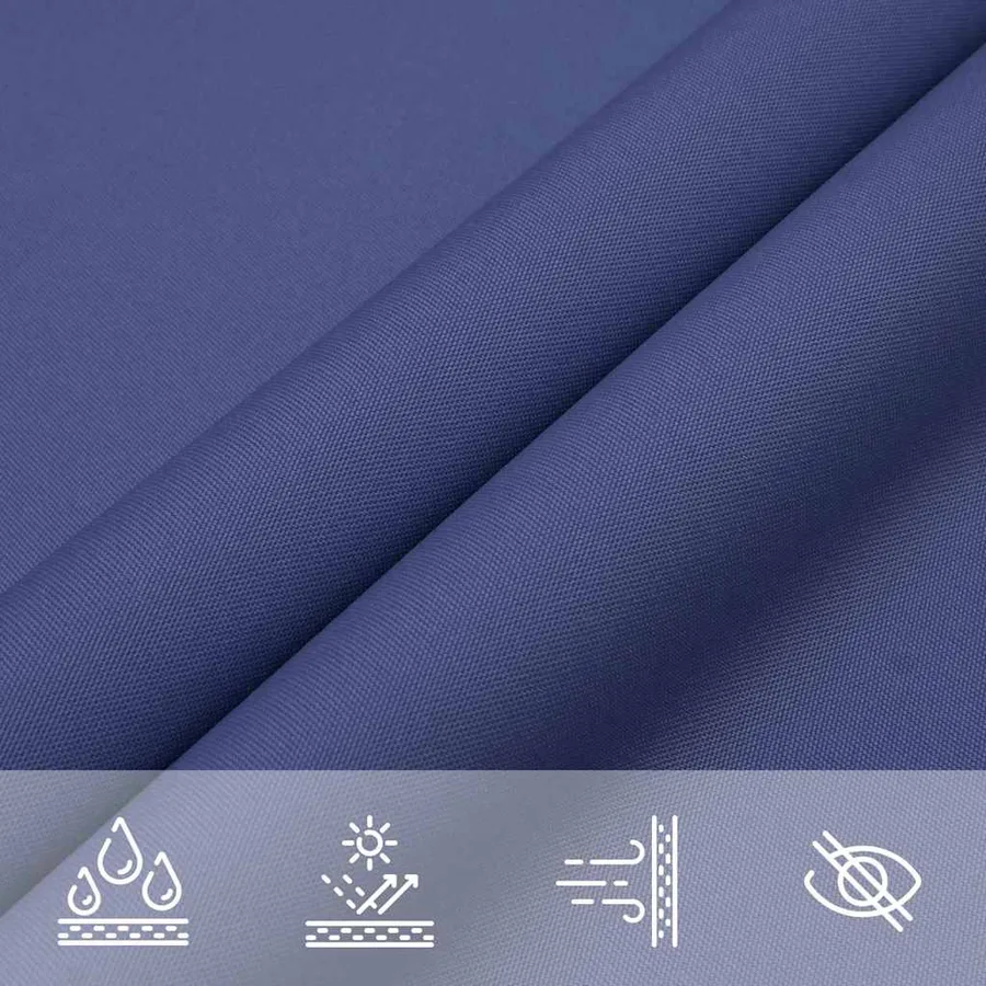 Voile d'ombrage bleue 7 x 5 x 5 m 100 % polyester Oxford - 7