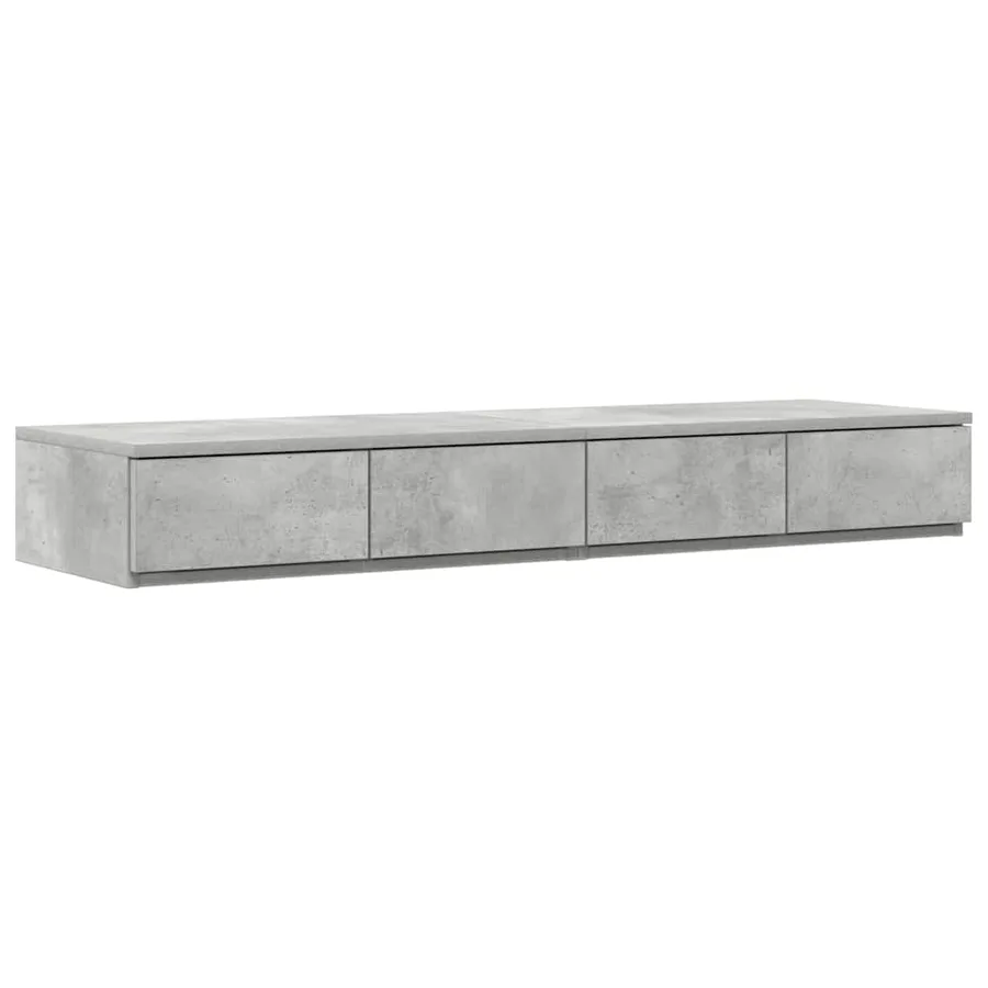 Tiroirs de lit avec tiroir Gris béton 120 x 36,5 x 16,5 cm - 2