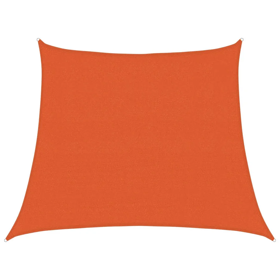 Voile d'ombrage 160 g/m² trapèze orange 3/4x3 m PEHD - 2
