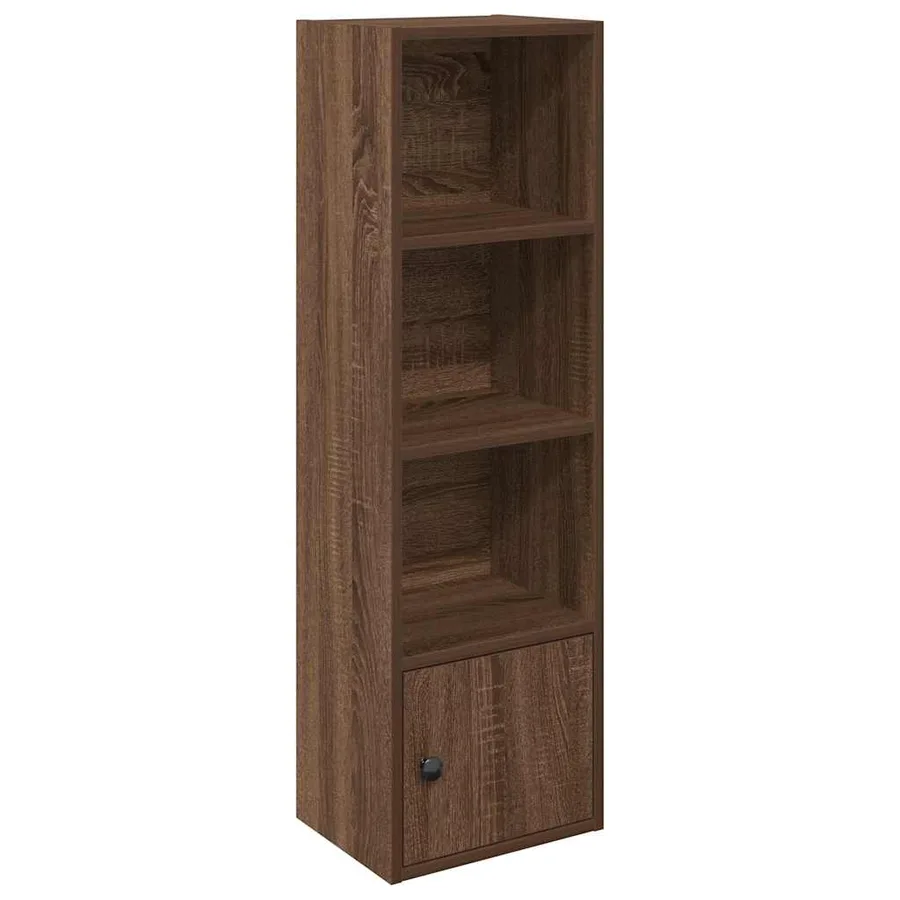 Bibliothèque chêne marron 31x24x102 cm bois d'ingénierie - 2