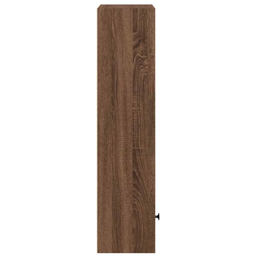 Bibliothèque chêne marron 31x24x102 cm bois d'ingénierie - 6