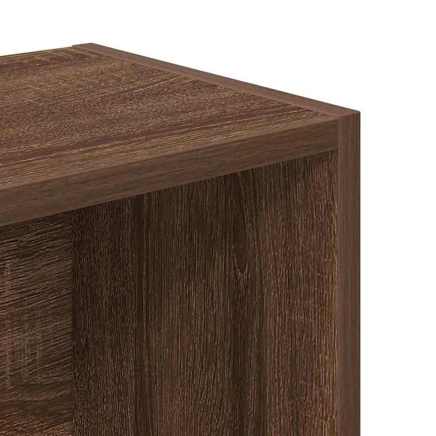 Bibliothèque chêne marron 31x24x102 cm bois d'ingénierie - 9
