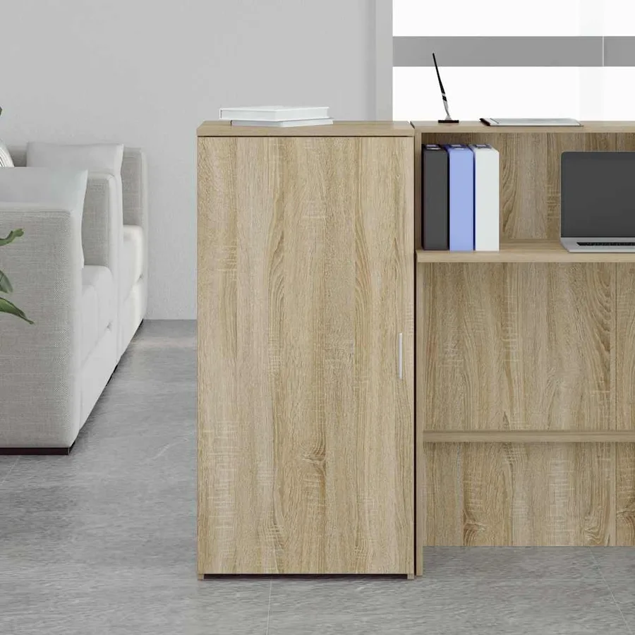 Armoire rangement chêne sonoma 50x45x103,5 cm bois d'ingénierie - 3