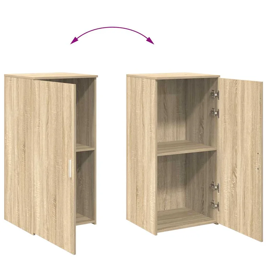 Armoire rangement chêne sonoma 50x45x103,5 cm bois d'ingénierie - 7