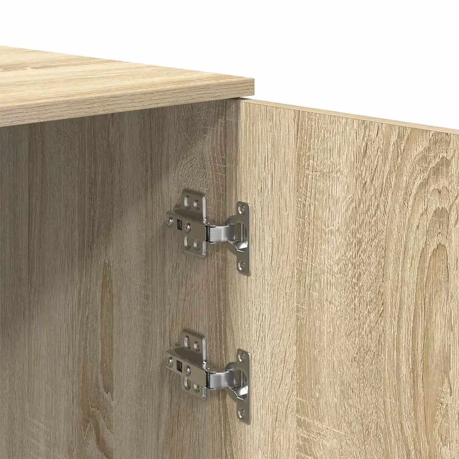 Armoire rangement chêne sonoma 50x45x103,5 cm bois d'ingénierie - 8