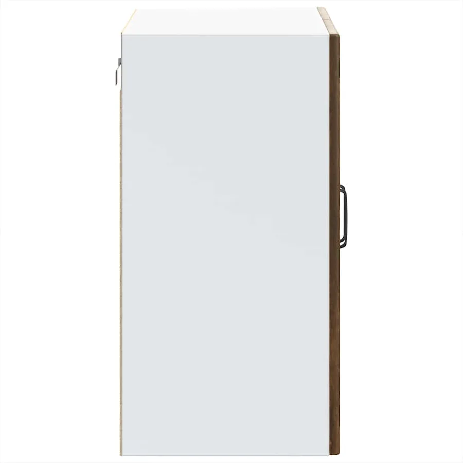 Armoire murale de cuisine avec porte vitrée "Lucca" Chêne fumé Bois d'ingénierie - 8