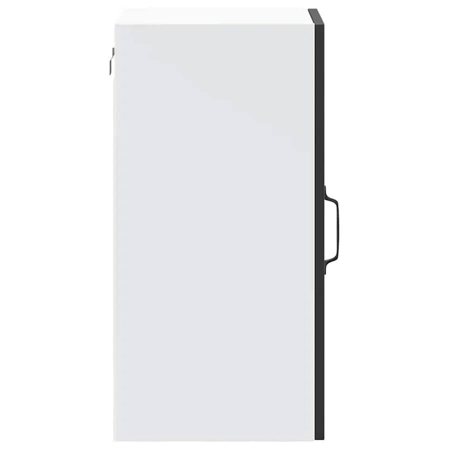 Armoire murale de cuisine avec porte en verre Lucca noir - 8