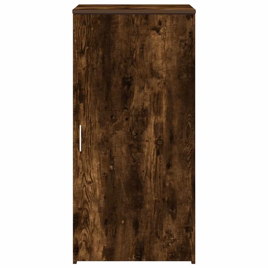 Armoire de rangement chêne fumé 50x45x103,5cm bois d'ingénierie - 4