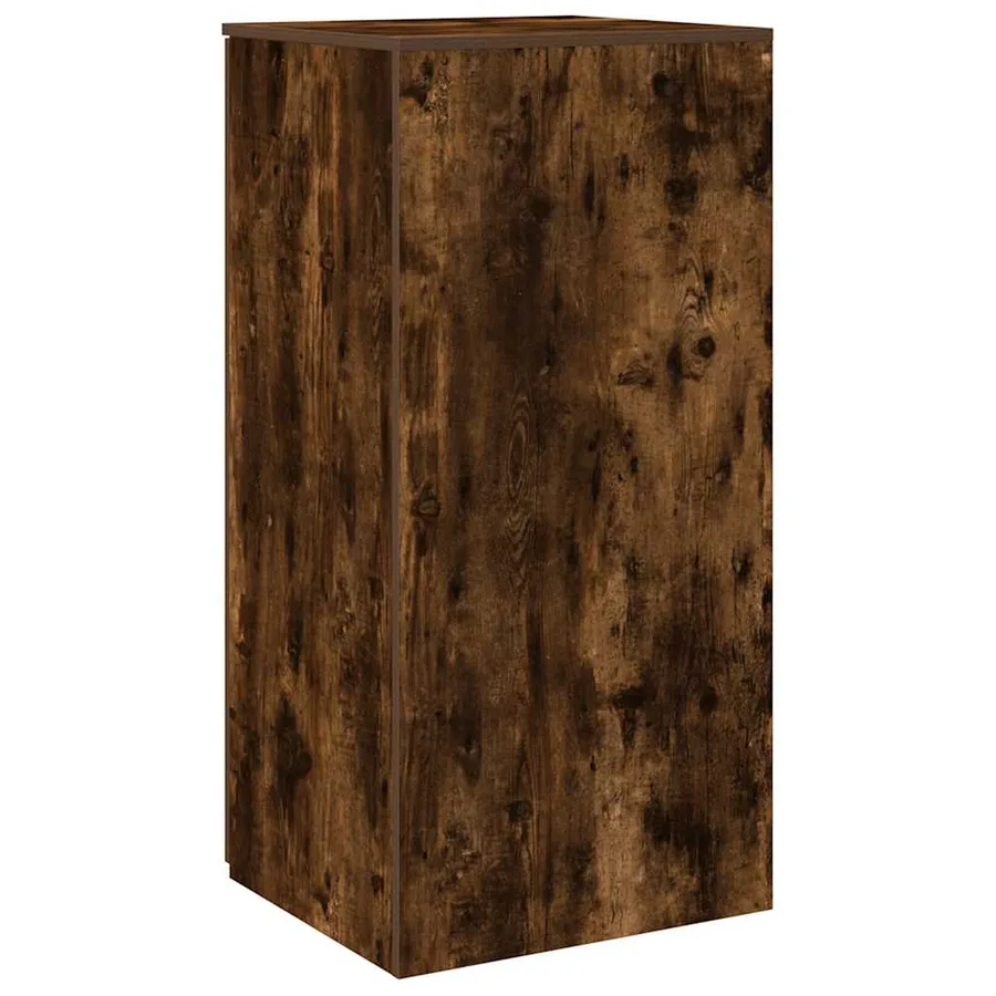 Armoire de rangement chêne fumé 50x45x103,5cm bois d'ingénierie - 6