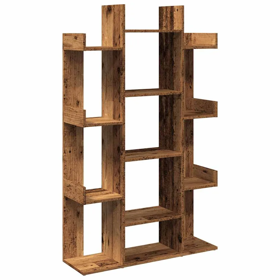 Bibliothèque vieux bois 86x25,5x140 cm bois d'ingénierie - 2