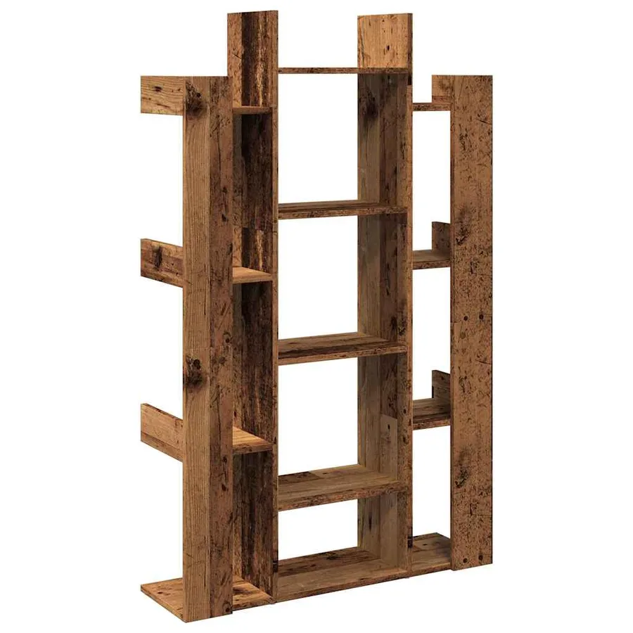 Bibliothèque vieux bois 86x25,5x140 cm bois d'ingénierie - 5