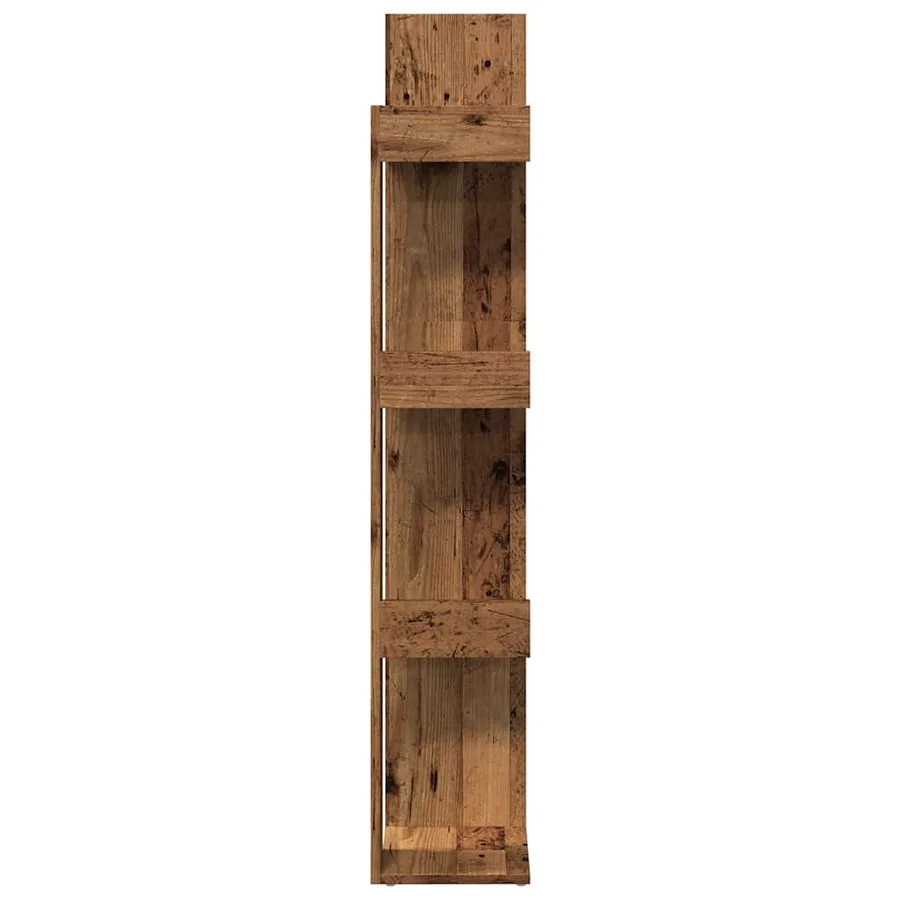 Bibliothèque vieux bois 86x25,5x140 cm bois d'ingénierie - 6
