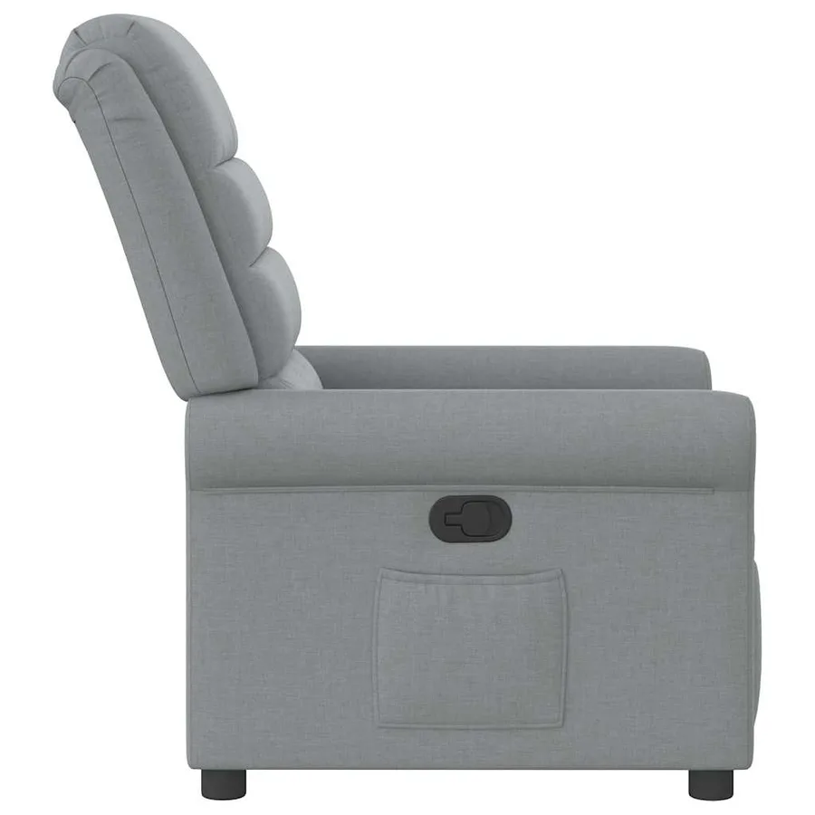 Fauteuil inclinable Gris clair Tissu - 4