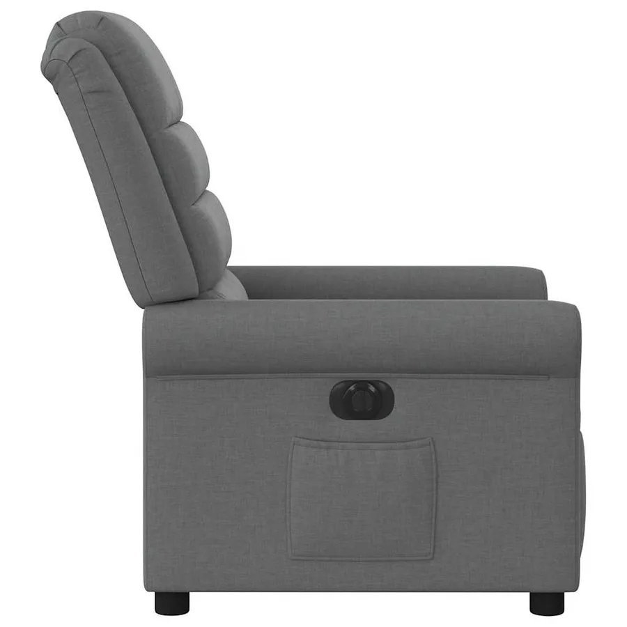 Fauteuil inclinable électrique Gris foncé Tissu - 6