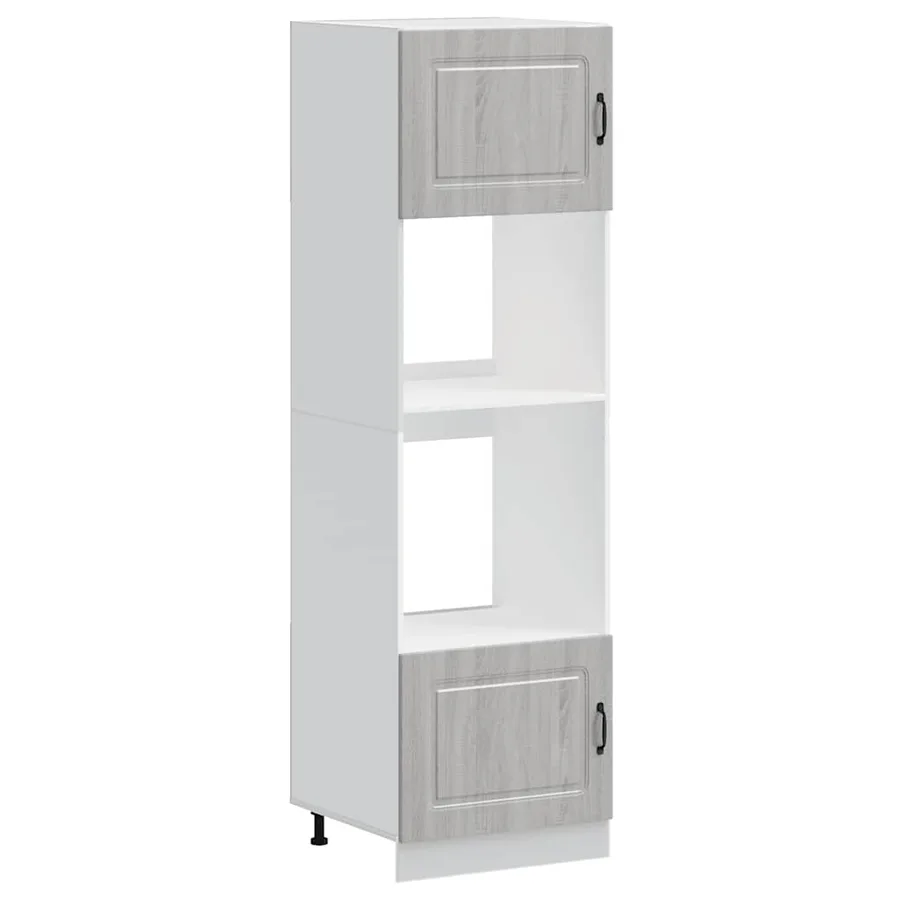 Armoires de four 2 pièces "Kalmar" Bois d'ingénierie gris Sonoma - 2