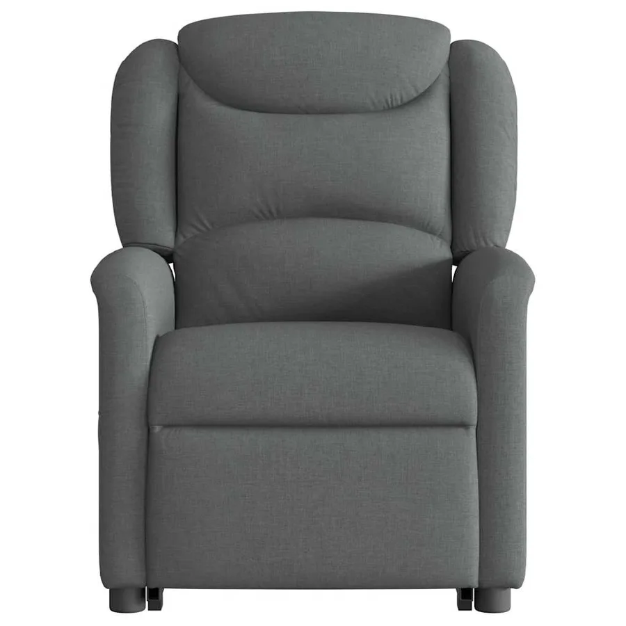 Fauteuil inclinable électrique gris foncé tissu - 5