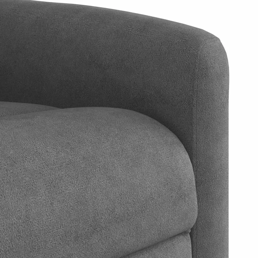 Fauteuil inclinable de massage électrique gris foncé - 11
