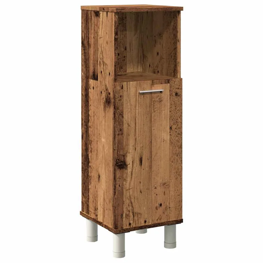 Armoire de salle de bain vieux bois 30x30x95 cm bois ingénierie - 2