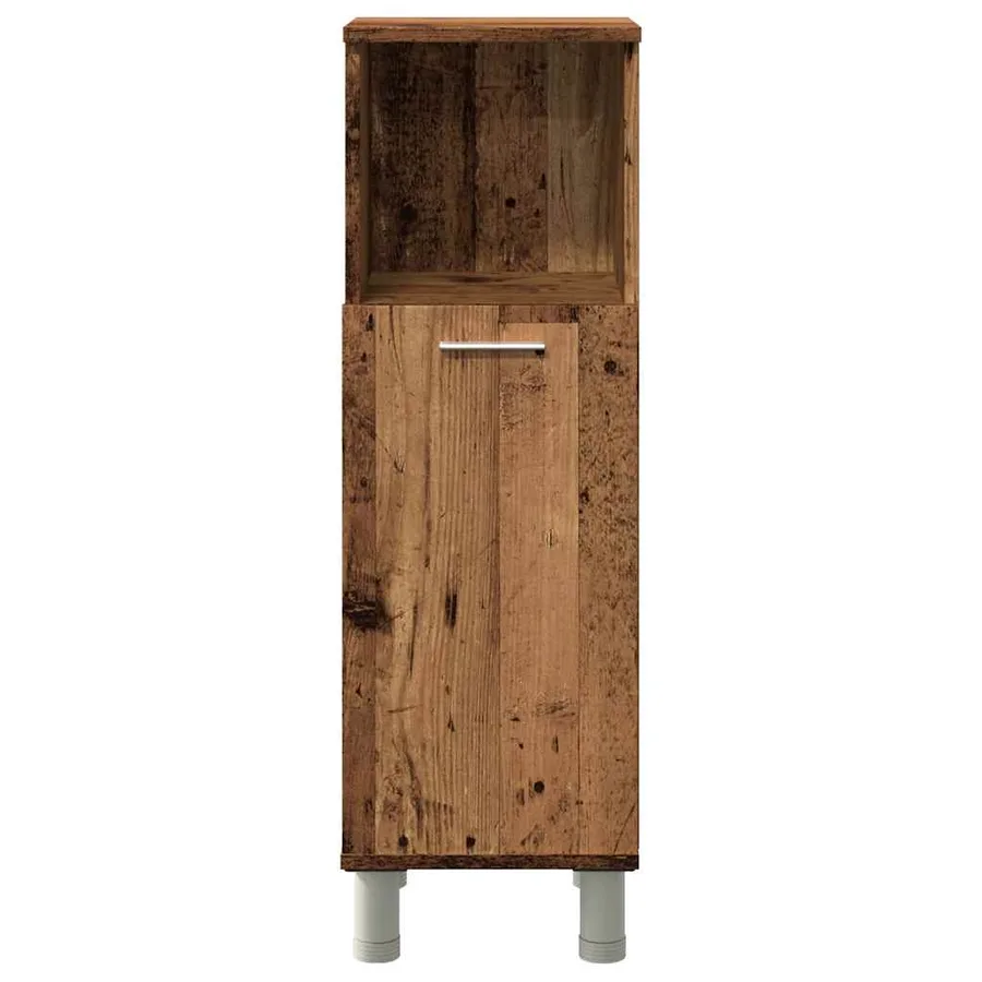 Armoire de salle de bain vieux bois 30x30x95 cm bois ingénierie - 4