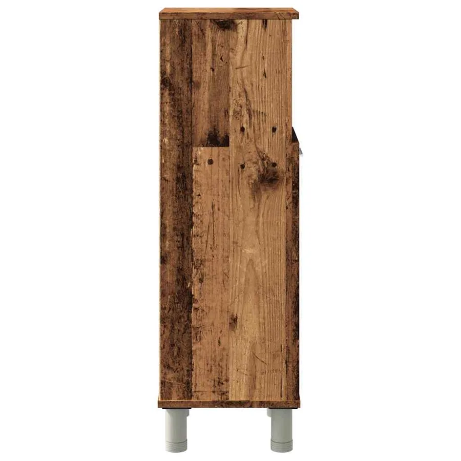 Armoire de salle de bain vieux bois 30x30x95 cm bois ingénierie - 5