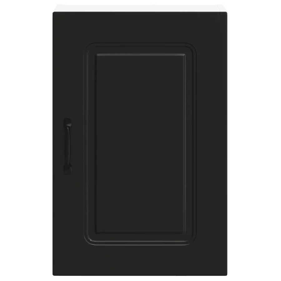 Armoire murale de cuisine Kalmar noir bois d'ingénierie - 5