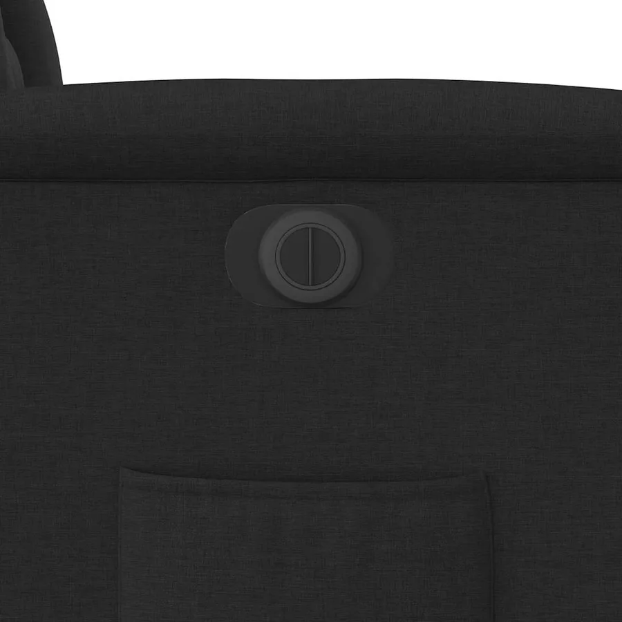 Fauteuil inclinable électrique noir tissu - 13