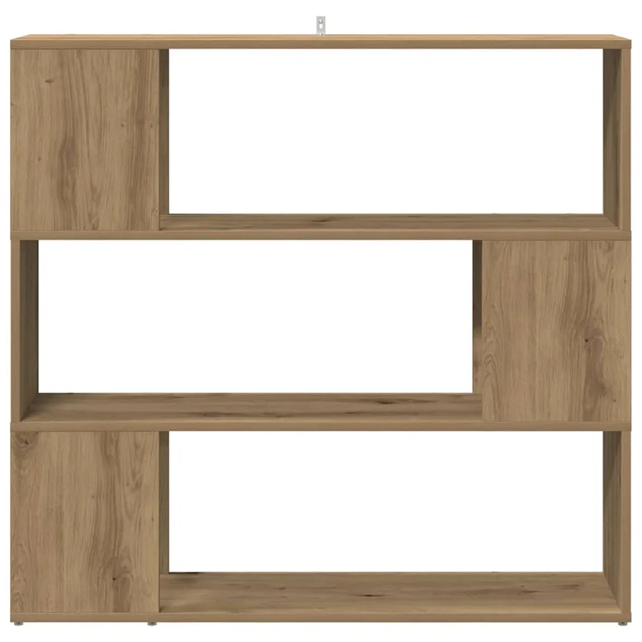 Bibliothèque/Séparateur de pièce chêne artisanal 100x24x94 cm - 4