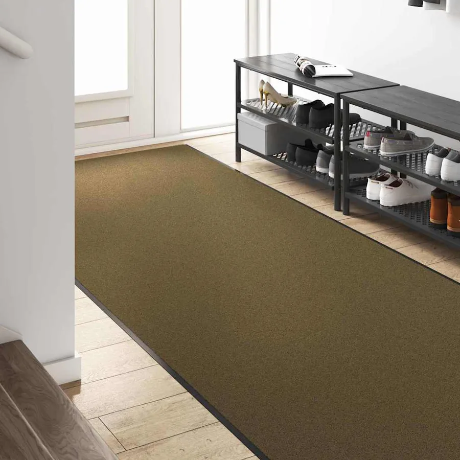 Tapis d'entrée Marron et Noir 120 x 400 cm 100% Polyamide - 3