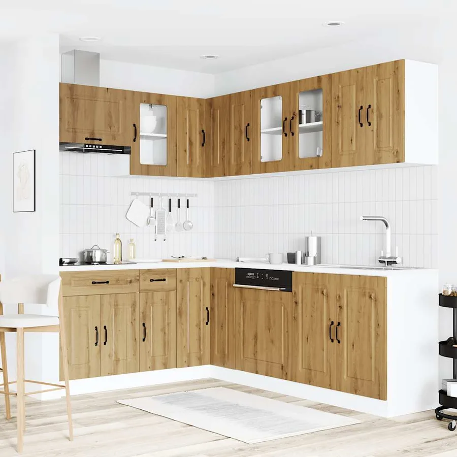 Ensemble d'armoires de cuisine 11 pcs Kalmar bois d'ingénierie - 3