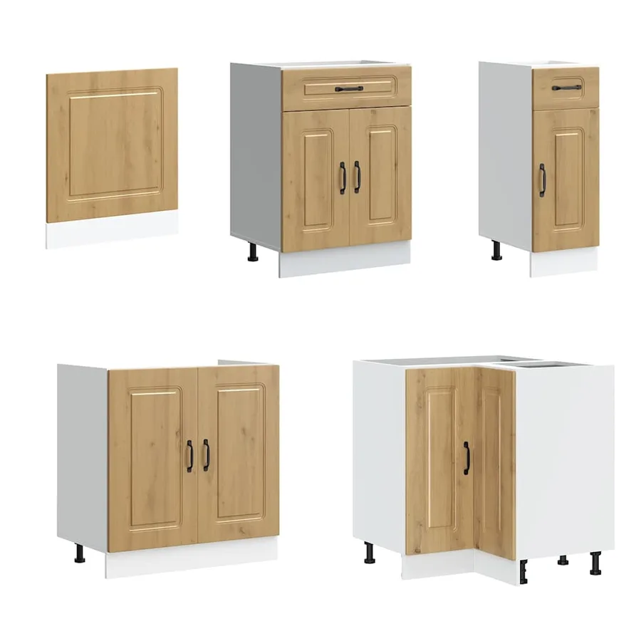 Ensemble d'armoires de cuisine 11 pcs Kalmar bois d'ingénierie - 4