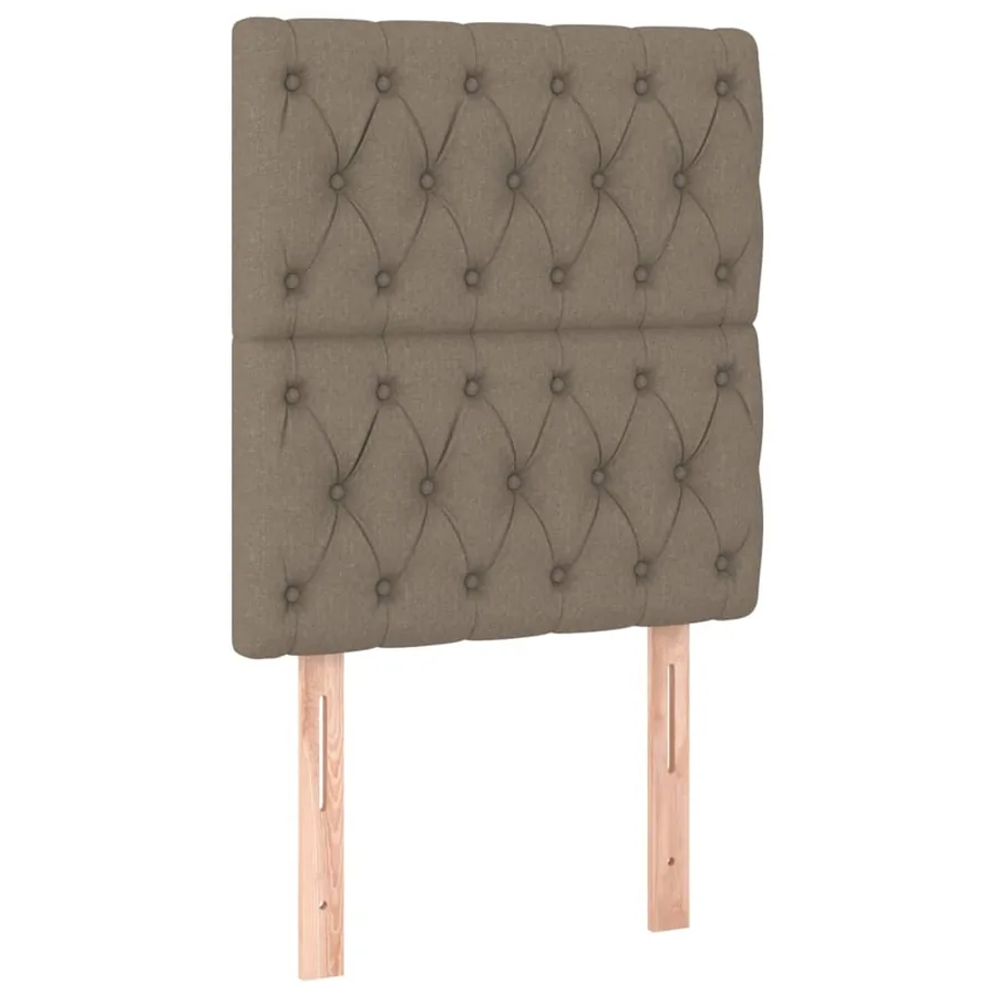 Sommier à lattes de lit avec matelas Taupe 80x200 cm Tissu - 6