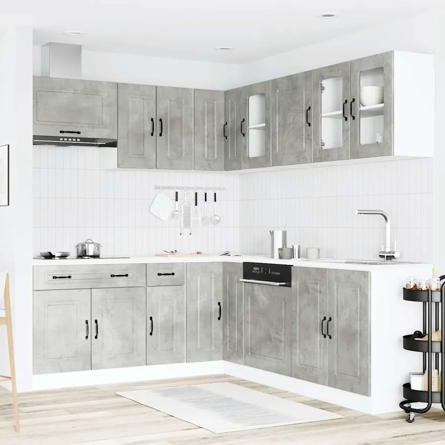 Ensemble d'armoires de cuisine 11 pcs Kalmar bois d'ingénierie - 3