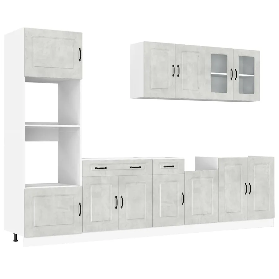 Ensemble d'armoires de cuisine 7 pcs Kalmar bois d'ingénierie - 2