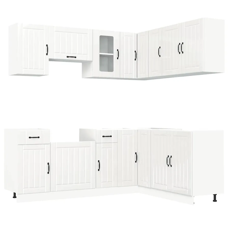 Ensemble d'armoires de cuisine 11 pcs Kalmar bois d'ingénierie - 2