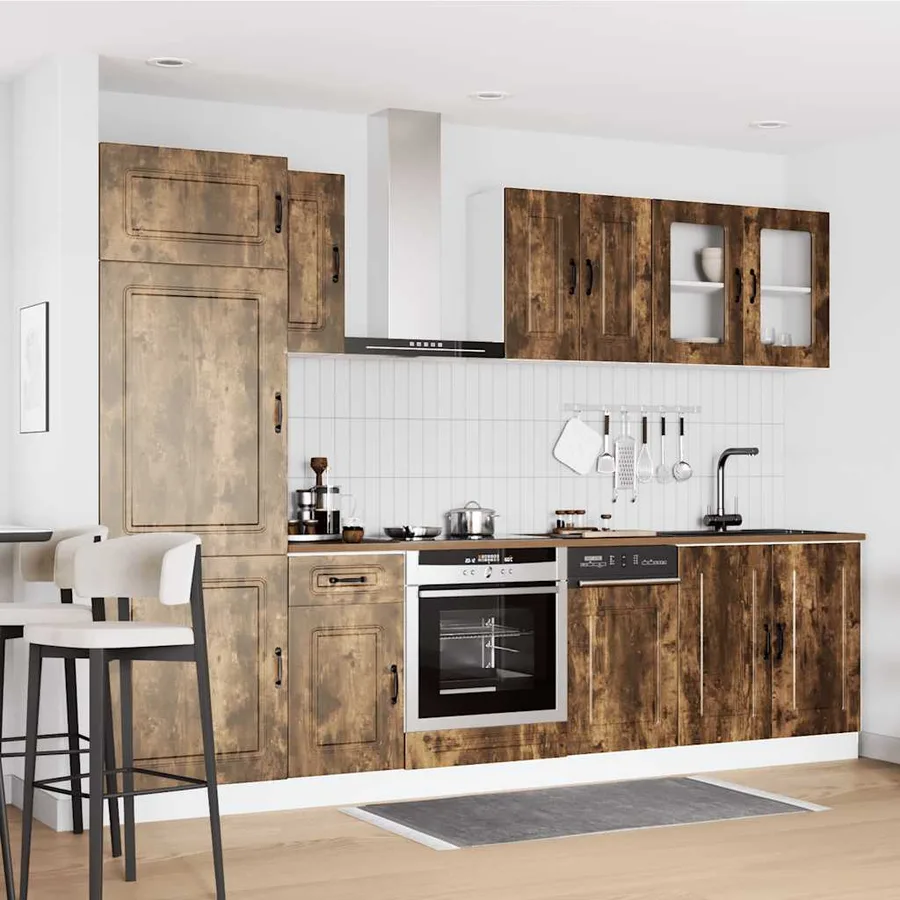 Ensemble d'armoires de cuisine 8 pcs Kalmar bois d'ingénierie - 3