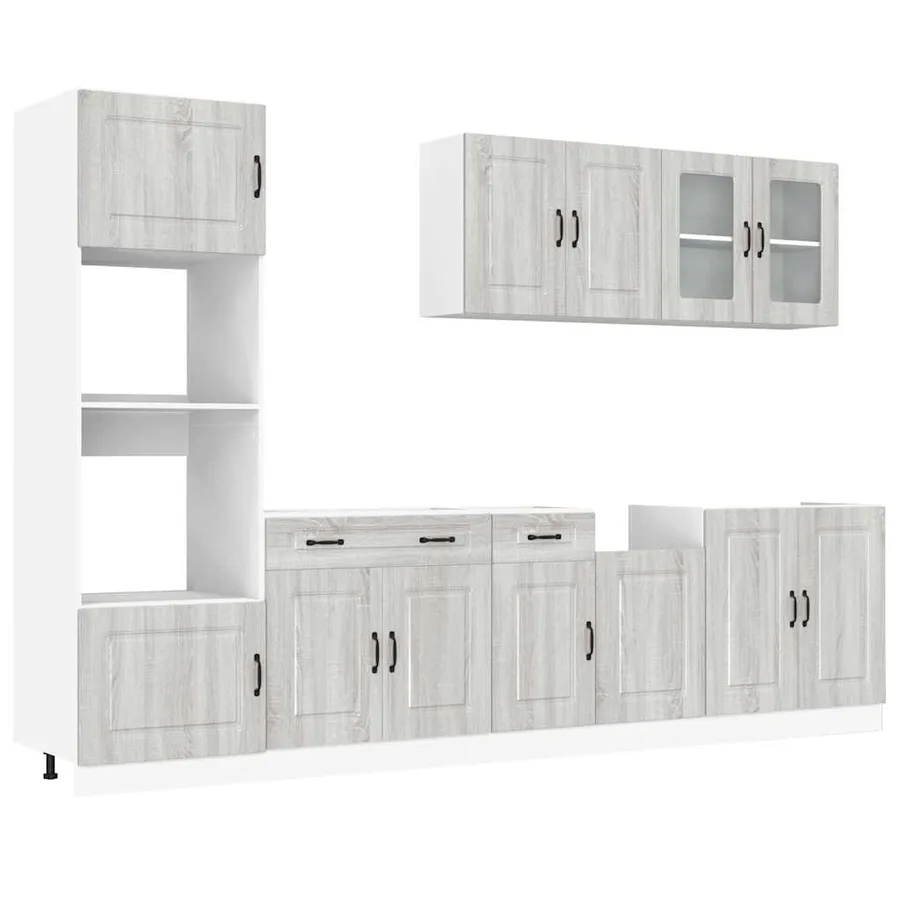 Ensemble d'armoires de cuisine 7 pcs Kalmar bois d'ingénierie - 2