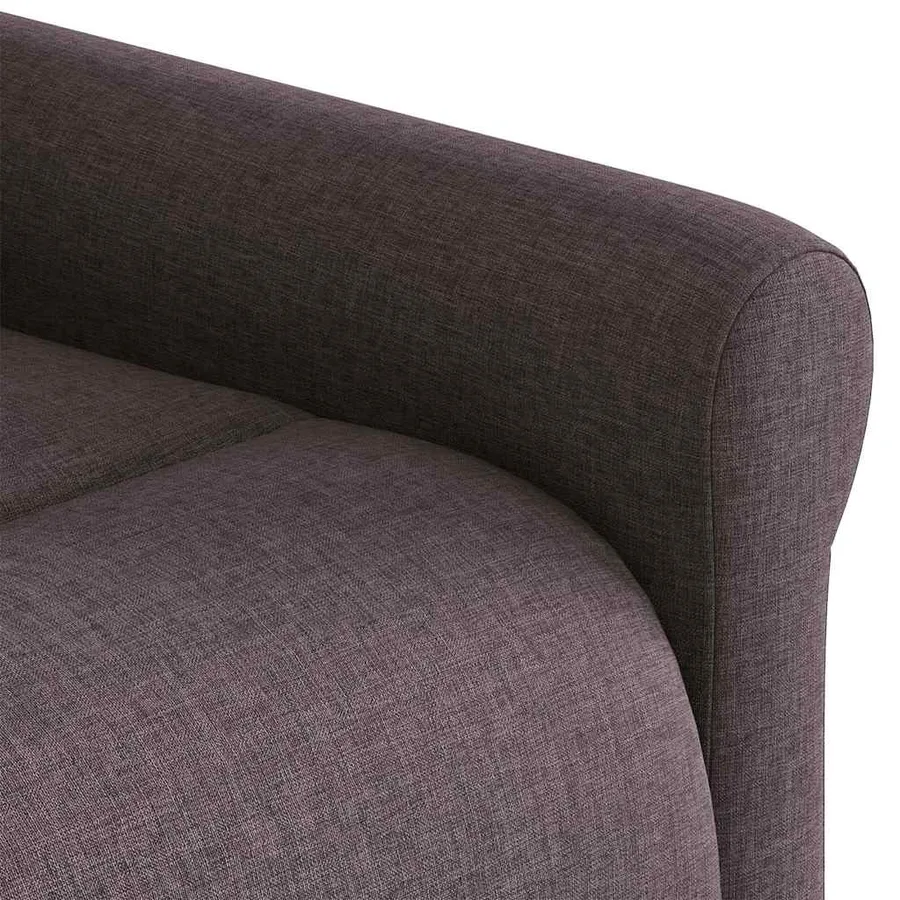 Fauteuil inclinable électrique Marron foncé Tissu - 11