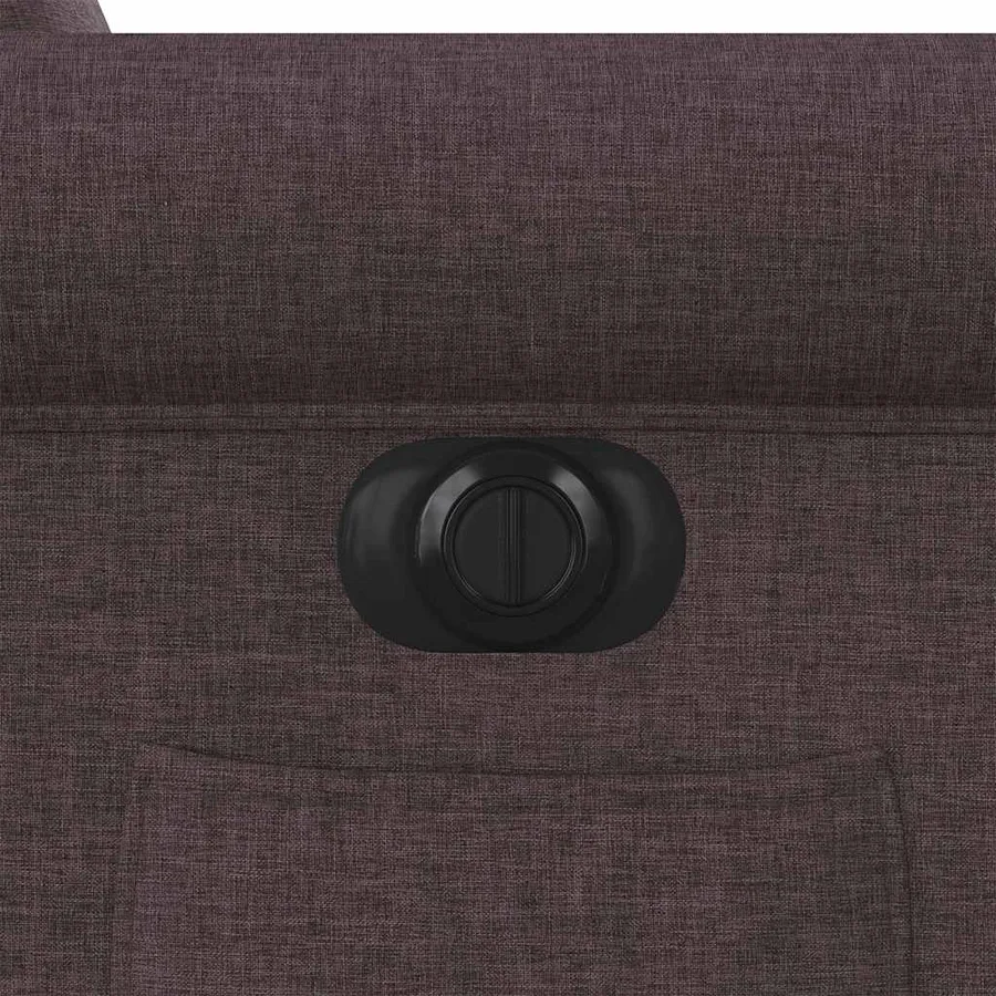 Fauteuil inclinable électrique Marron foncé Tissu - 12