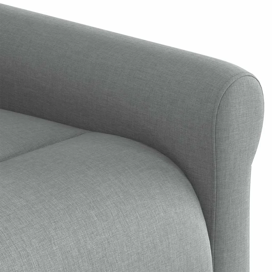 Fauteuil de massage inclinable Gris clair Tissu - 11