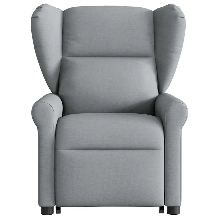 Fauteuil de massage inclinable Gris clair Tissu - 4