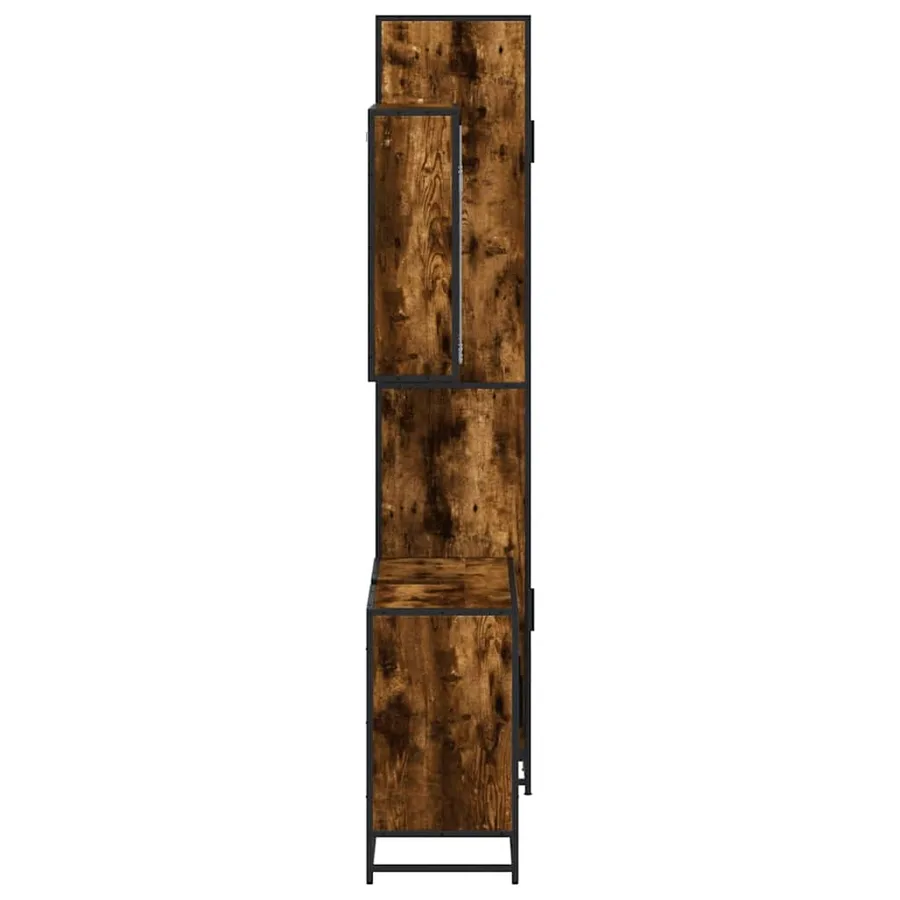 Ensemble de meubles de salle de bain 3 pcs Chêne fumé - 6