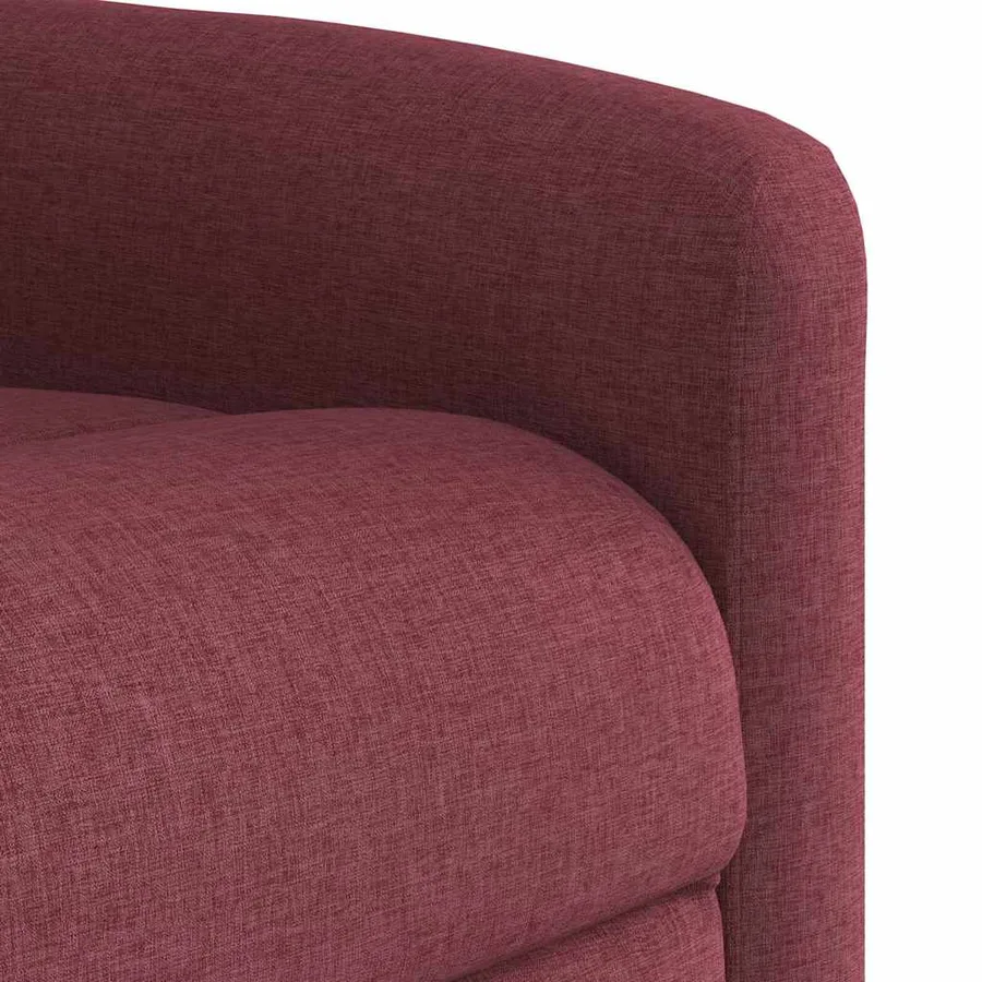 Fauteuil inclinable Rouge bordeaux Tissu - 8