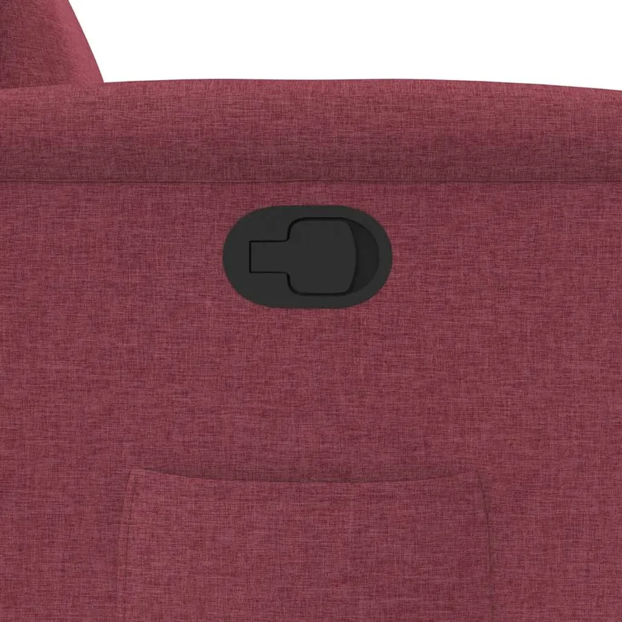 Fauteuil inclinable Rouge bordeaux Tissu - 9