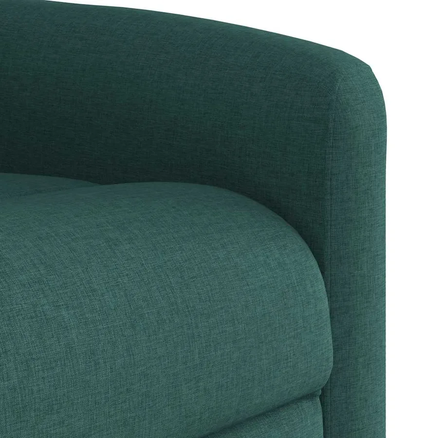 Fauteuil de massage inclinable électrique Vert foncé Tissu - 11