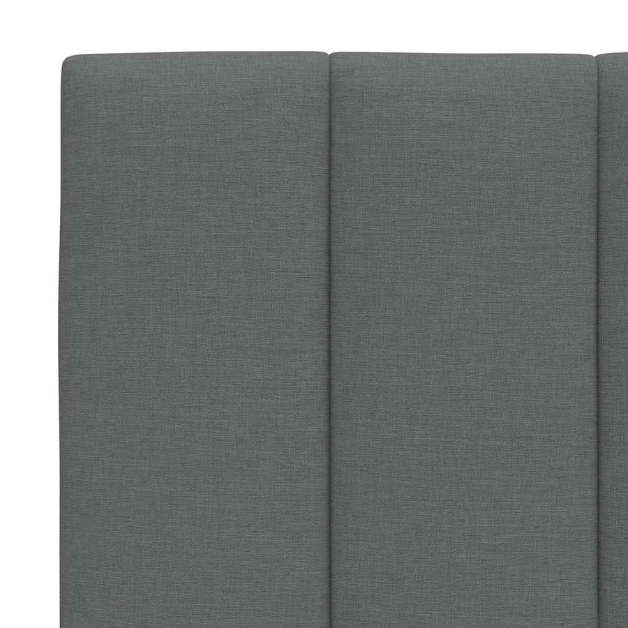 Coussin de tête de lit Hanko gris foncé 140 cm tissu - 7