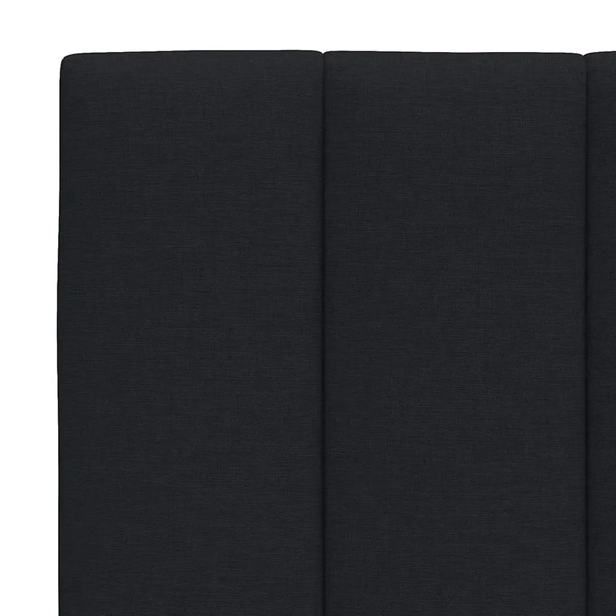 Coussin de tête de lit Hanko noir 160 cm tissu - 7