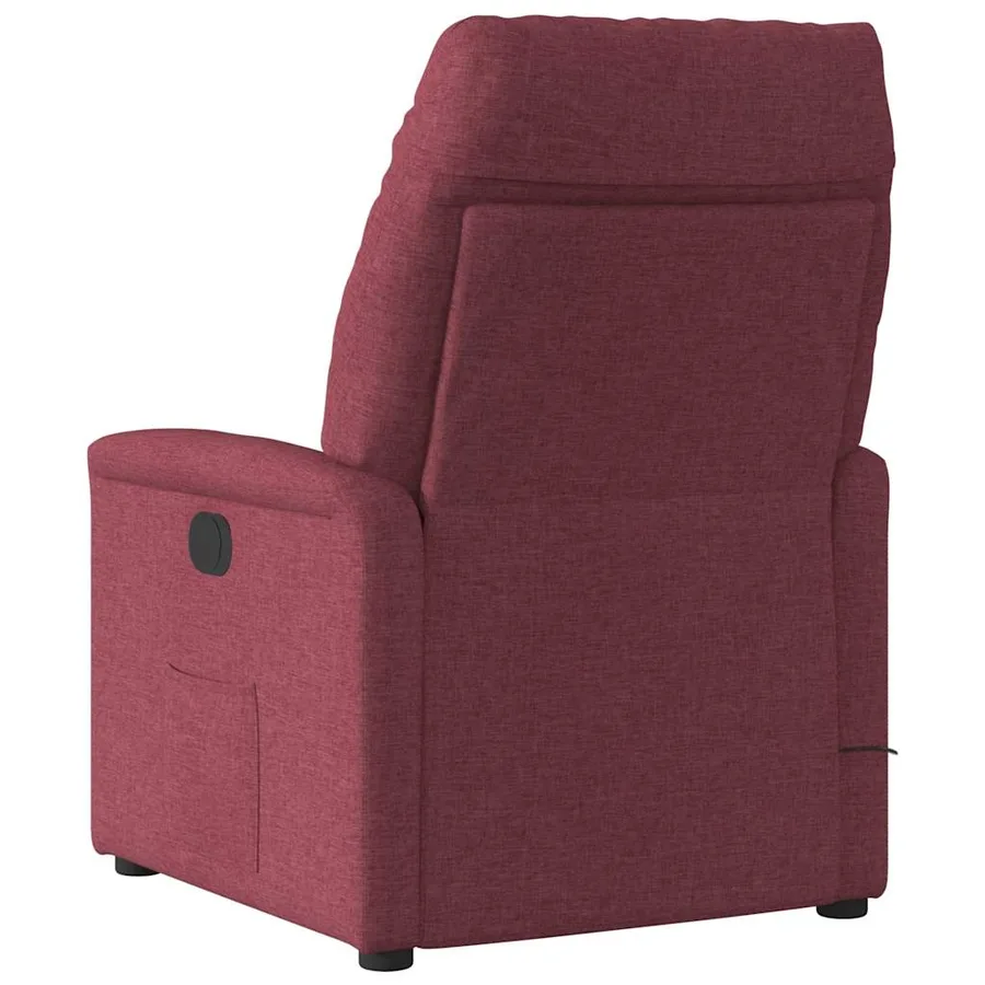 Fauteuil inclinable Rouge bordeaux Tissu - 5